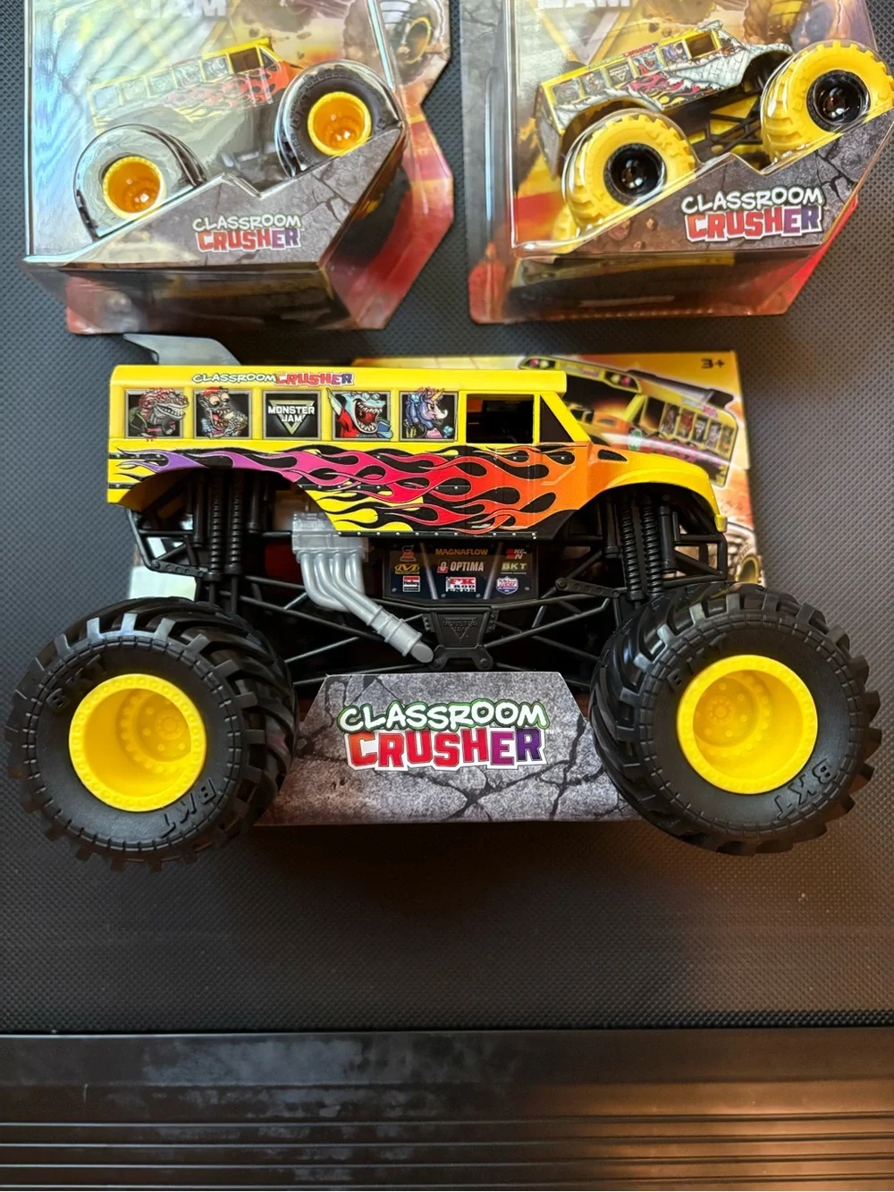 Monster jam Classroom Crusher 3 truck bundle